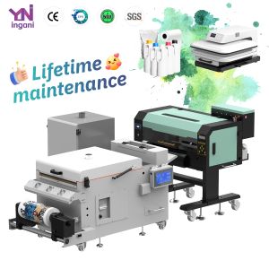 China Ingani All in One 30cm I1600 Small High Resolution DTF T-shirt Textile Fabric Printer With Shaker Heater on sale