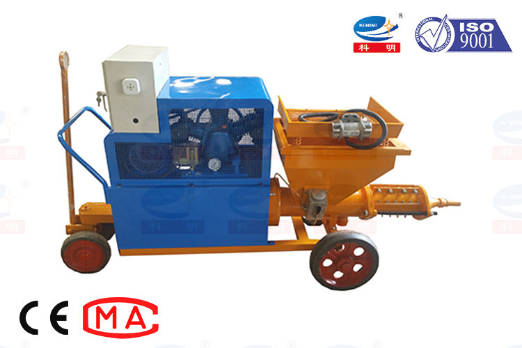 Energy Saving Cement Plastering Machine With Screw Pump And Air Compressor