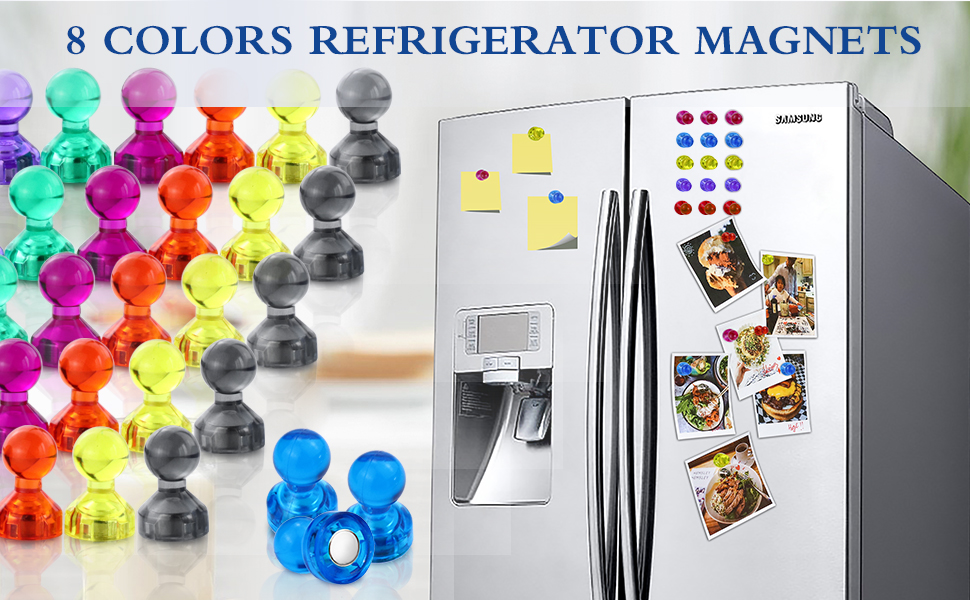 Super Strong Plastic Push Pin Magnets for Heavy Duty Fridge Cylindrical Grade NdFeB