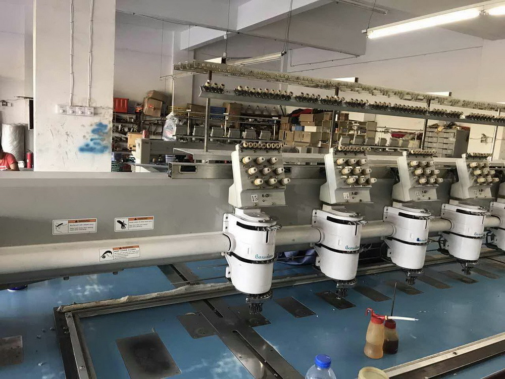 380V 50Hz Used Barudan Embroidery Machine 15 Heads Three Phases