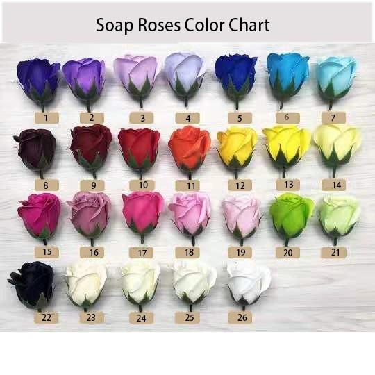 2020 New Products Soap Roses Flower for Christmas rose gift Artificial Flower Rose Soap Material