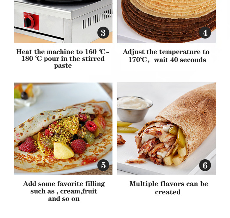 Commercial Gas Automatic Pancake Machine Maker For Hotel Home