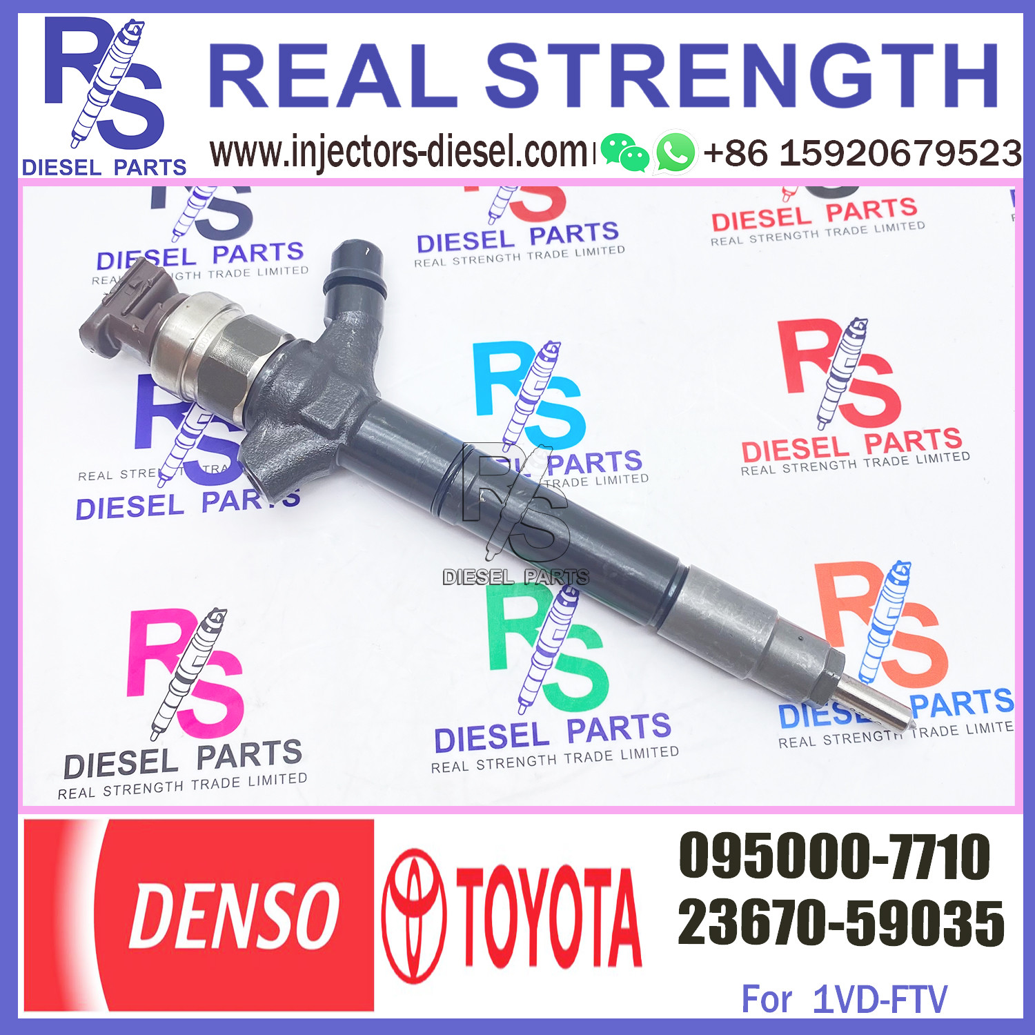 Original and New Common Rail Injector 095000-7710 0950007710 23670-51030 For toyota landcruiser 200 V8 1VD-FTV 4.5L 0950