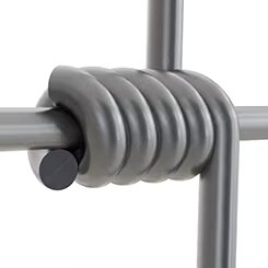 Unbeatable Livestock Control Galvanized Wire Mesh Cattle Fence with Metal Frame and 10/15/20/25cm Vertical Wire Spacing