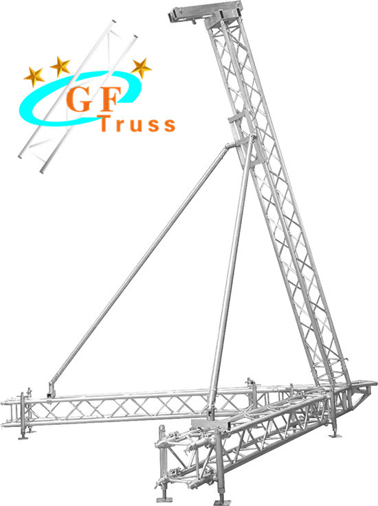 6082 6M Height Line Array Truss Lift Tower With Adjustable Legs