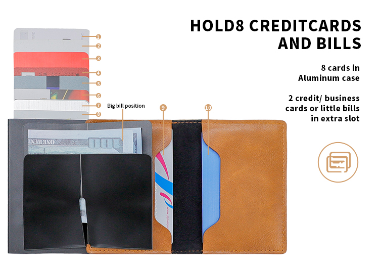 MINIBOOK Pocket Business Aluminum Credit Card Holder Your Essential Accessory