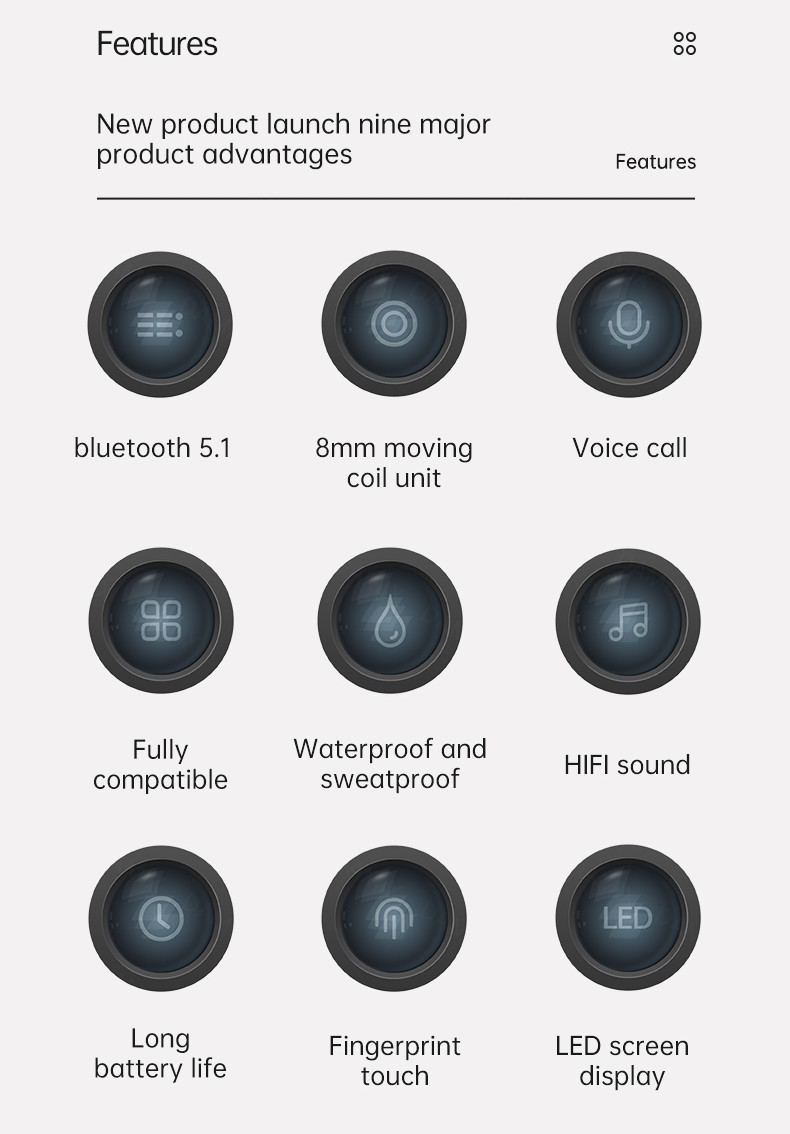 HD A2DP Wireless Gaming Earphone ABS Microphone With CVC8.0 Earplug