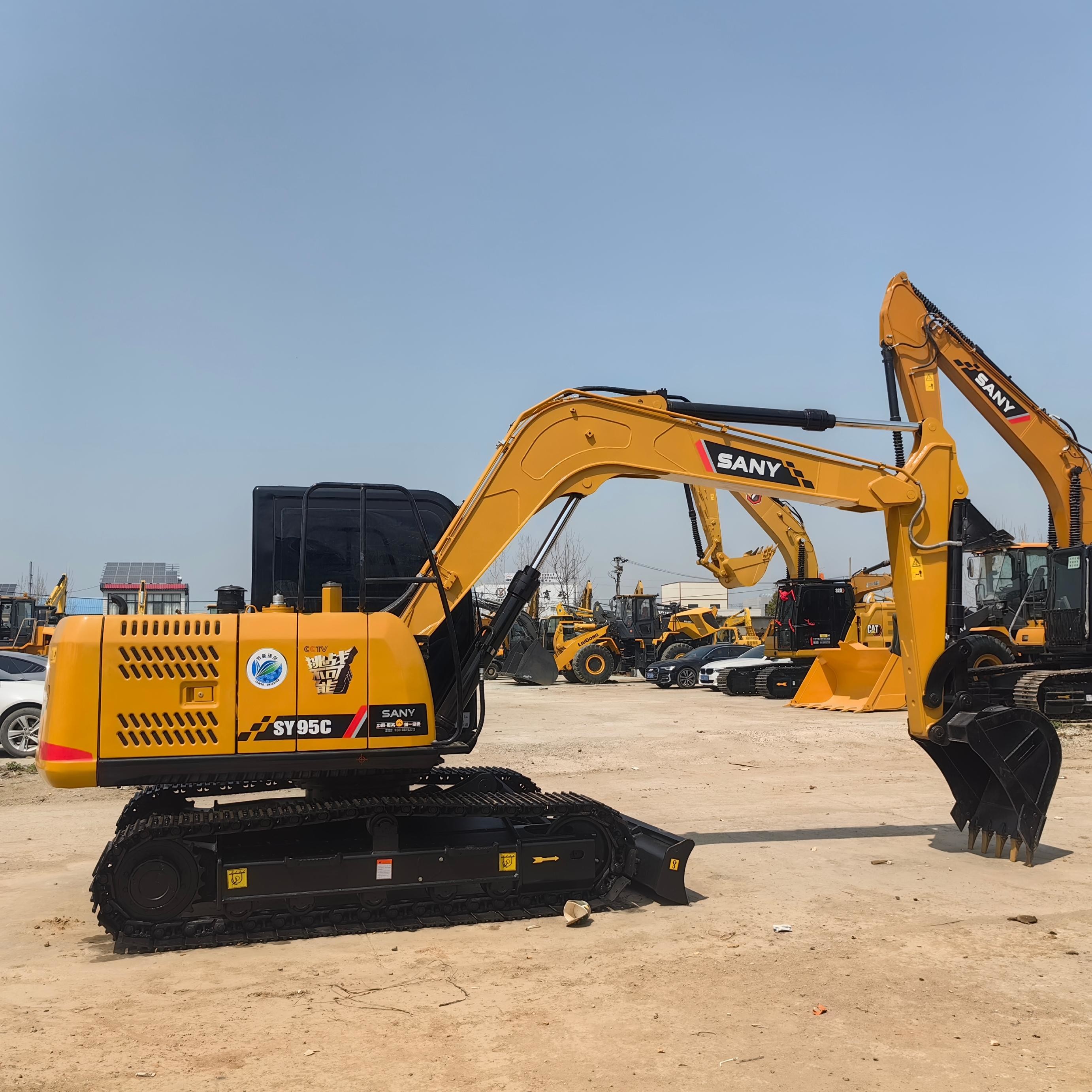 Original Brand Sany 95c High Quality Used Excavators 9 Ton Mini Crawler Digger for Construction