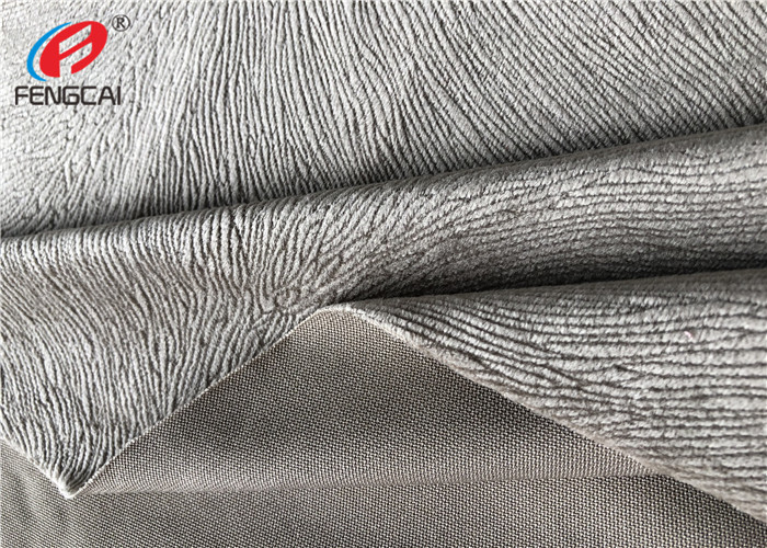 Burnout Velboa Sofa Velvet Upholstery Fabric For Home Textiel , 190GSM Weight