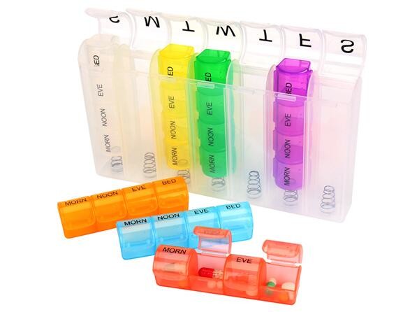 Portable Creative style foldable travel plastic cup with pill case, Random color creative travel cup with pill case for