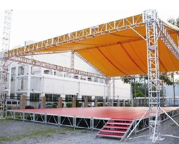 1.22*1.22mm Adjustable Aluminum Movable Plywood / Glass For Wedding / Show