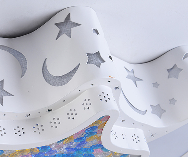Led Chandelier For Kids Baby Boy Room Lighting Eye Protection moon ceiling light（WH-MA-177)