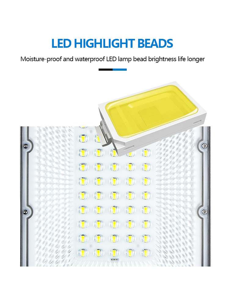 Powerful 3000 Lumens High Power LED Solar Street Lamp Garden Road Luminaria 300w Outdoor Wholesale Solar Sensor