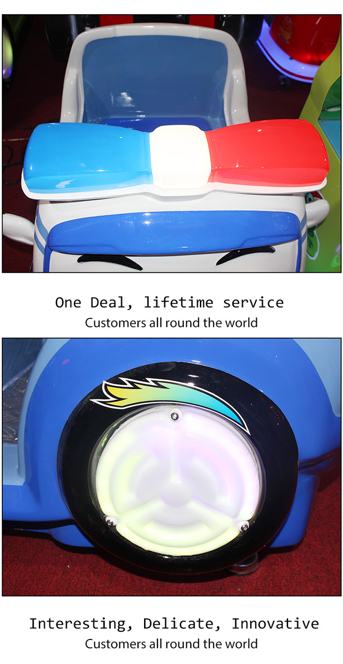 Indoor Sport Amusement Car Kiddy Ride Machine / Coin Operated Toy Rides