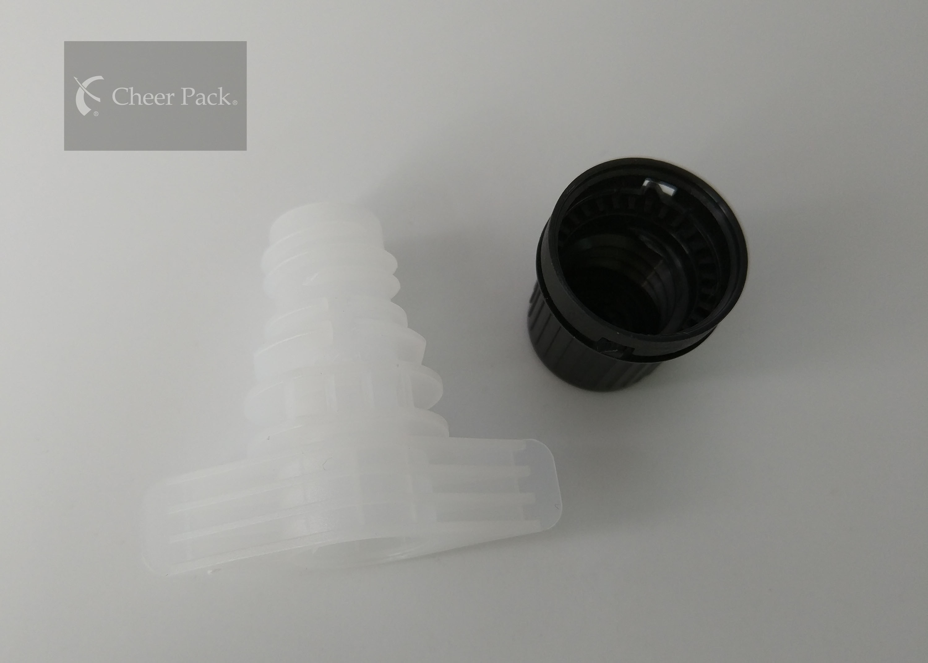 X-021 Pink Color 9.6mm Plastic Spout Cap For Stand Up Pouch , OEM ODM Service