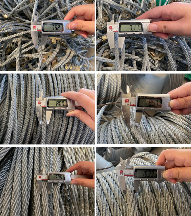 8mm Flexible Stainless Steel Rope Net , Slope Protection Netting For Slope Protection