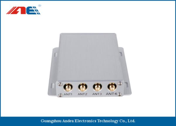 ISO15693 Medium Power Square RFID Reader RS232 , Four Channels RFID Antenna