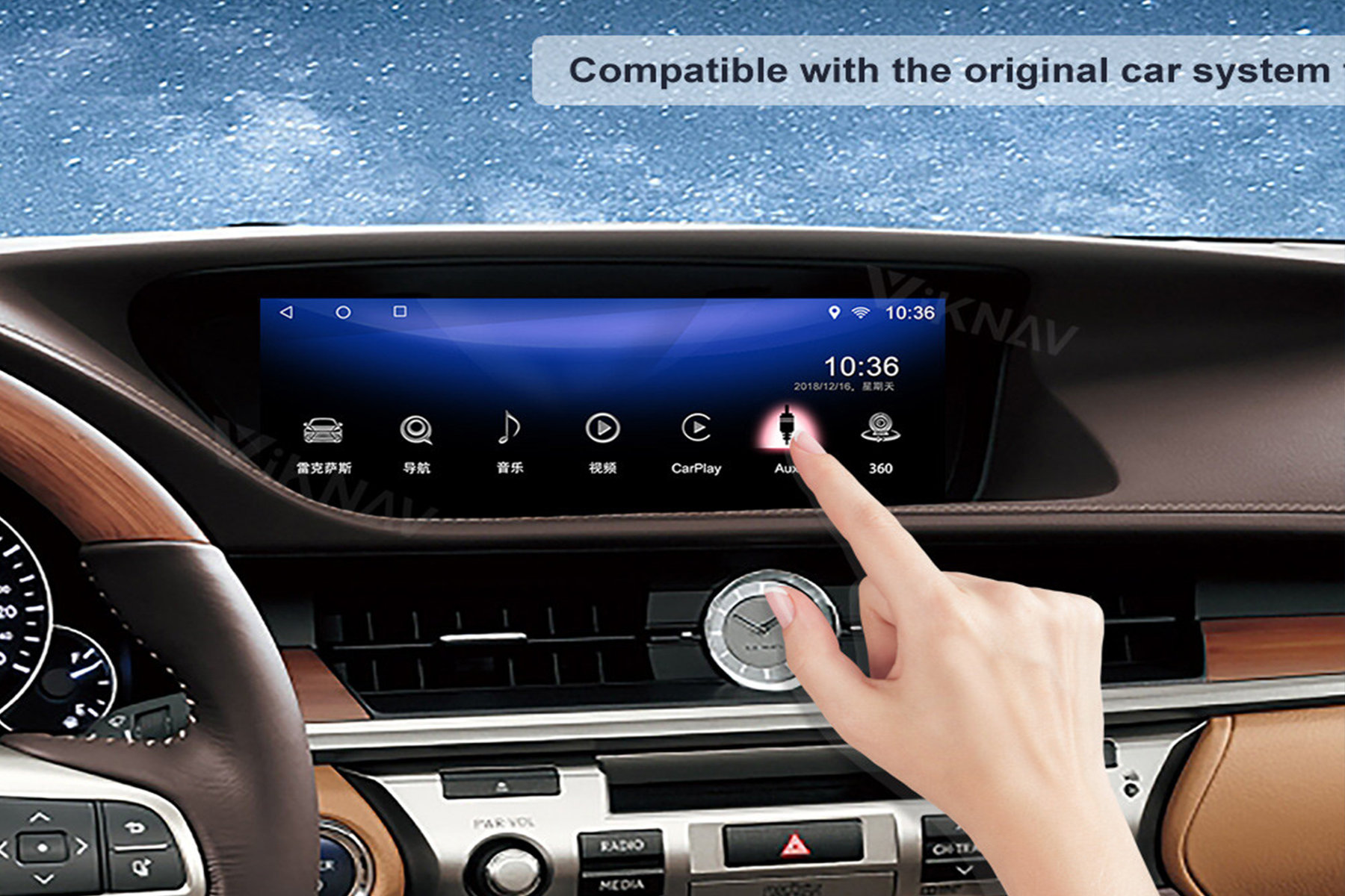 Android Multimedia Lexus Es300 Stereo Aftermarket Bluetooth Car Stereo 2014-2017 12V