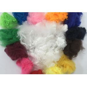 Colored Recycled Polyester Fiber , 1.5D 3D Hollow Conjugated Polyester Fiber