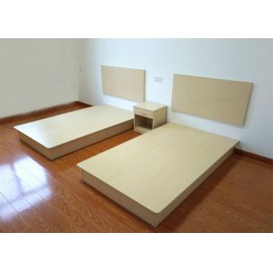 Customized Buget Hotel Contract Furniture Bed Melamine Laminated Board With PVC Edge Manufactures