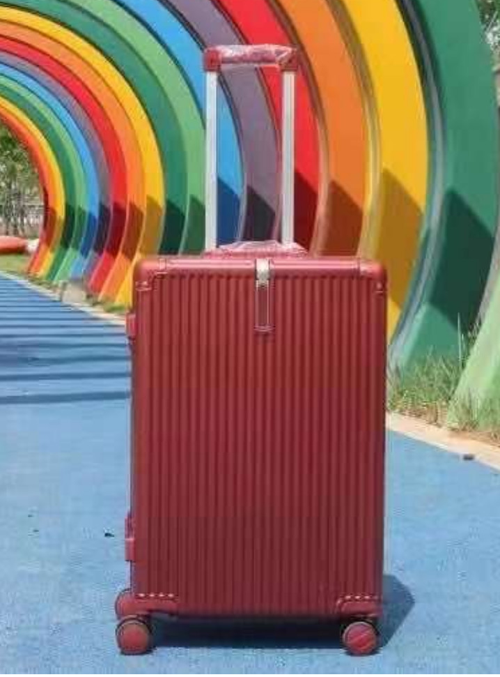 Gift Box 22" For Dog Small Pink Full Aluminium Suitcase Aluminum Frame Luggage