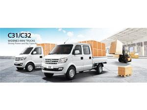 C31 C32 Small Cargo Truck 900 Kg Loading Capacity Light Cargo Truck With Single