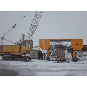 Block Dividing Diamond Wire Saw Machine for Marble Granite Slicing