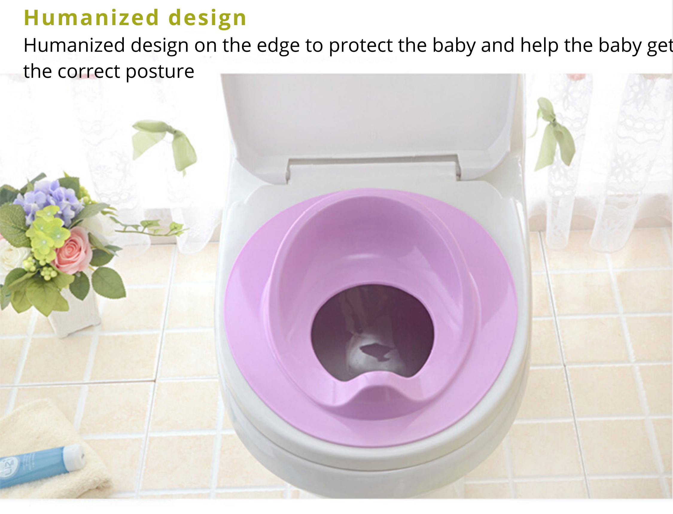 PP Eco-Friendly Kids Potty Training Seat Children'S Toilet Adapter Multifunctional