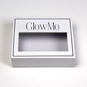 Small Cardboard Magnetic Gift Boxes With Window Lids With Custom Size And Logo