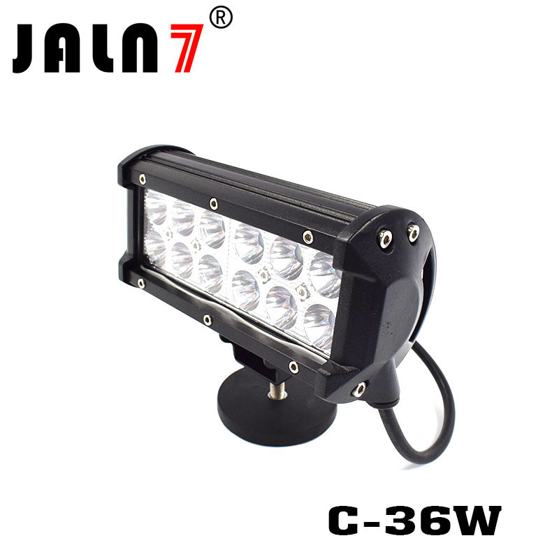 LED Light Bar JALN7 36W CREE Spot Flood Combo LED Driving Lamp Super Bright Off Road Lights LED Work Light Boat Jeep