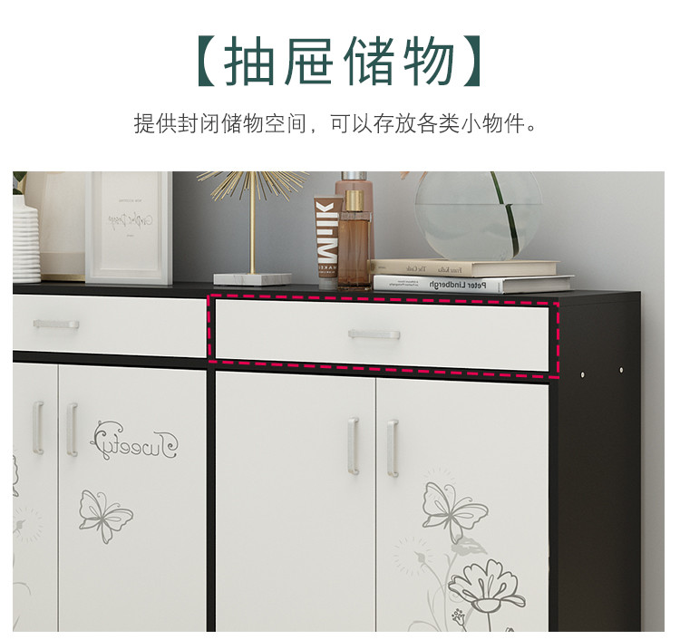Anti Corrosion 1.2m Lengtrh Shoe Sideboard Cabinet For Front Door