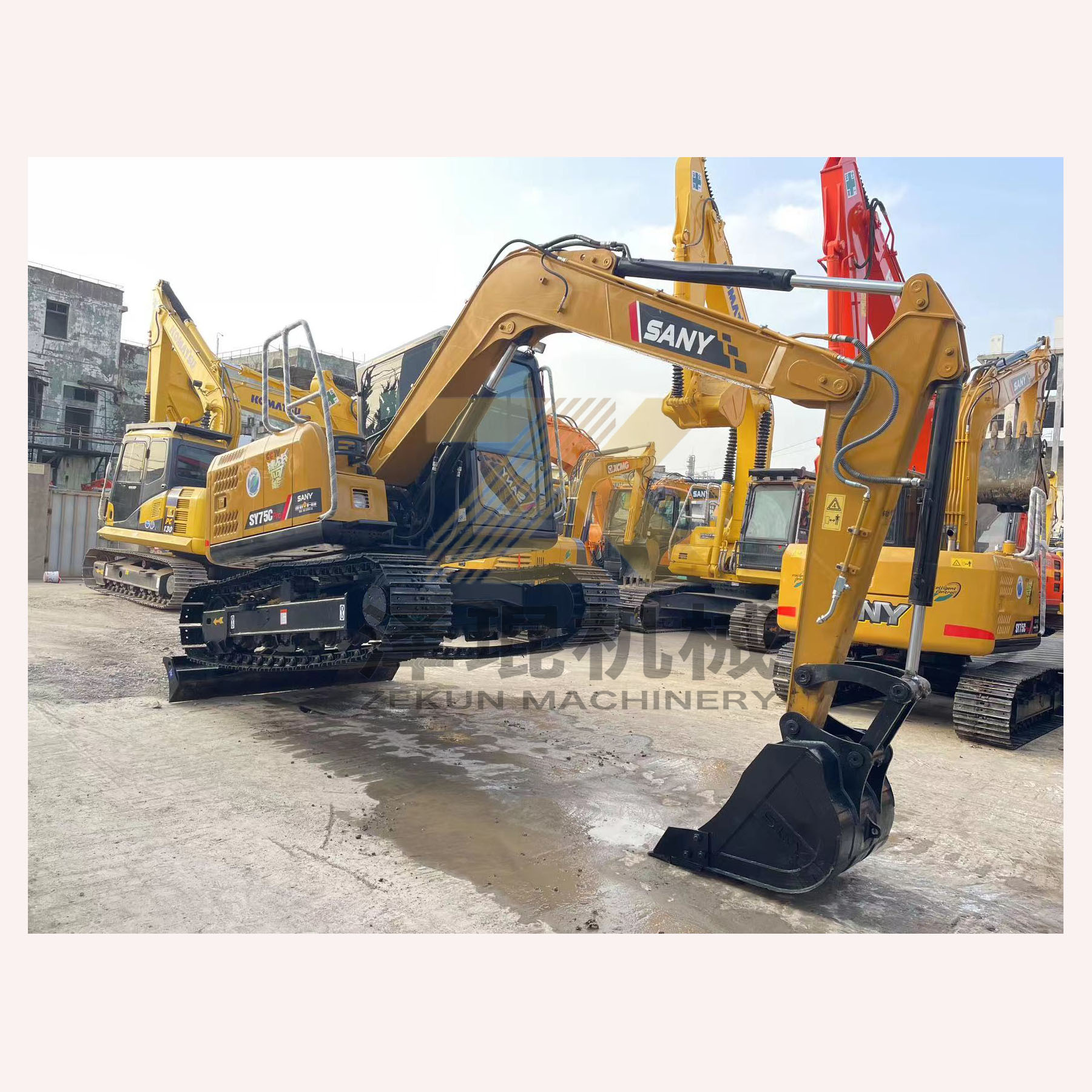Used Sany SY75C Pro Excavator with Other Hydraulic Pump 7500 KG Machine Weight