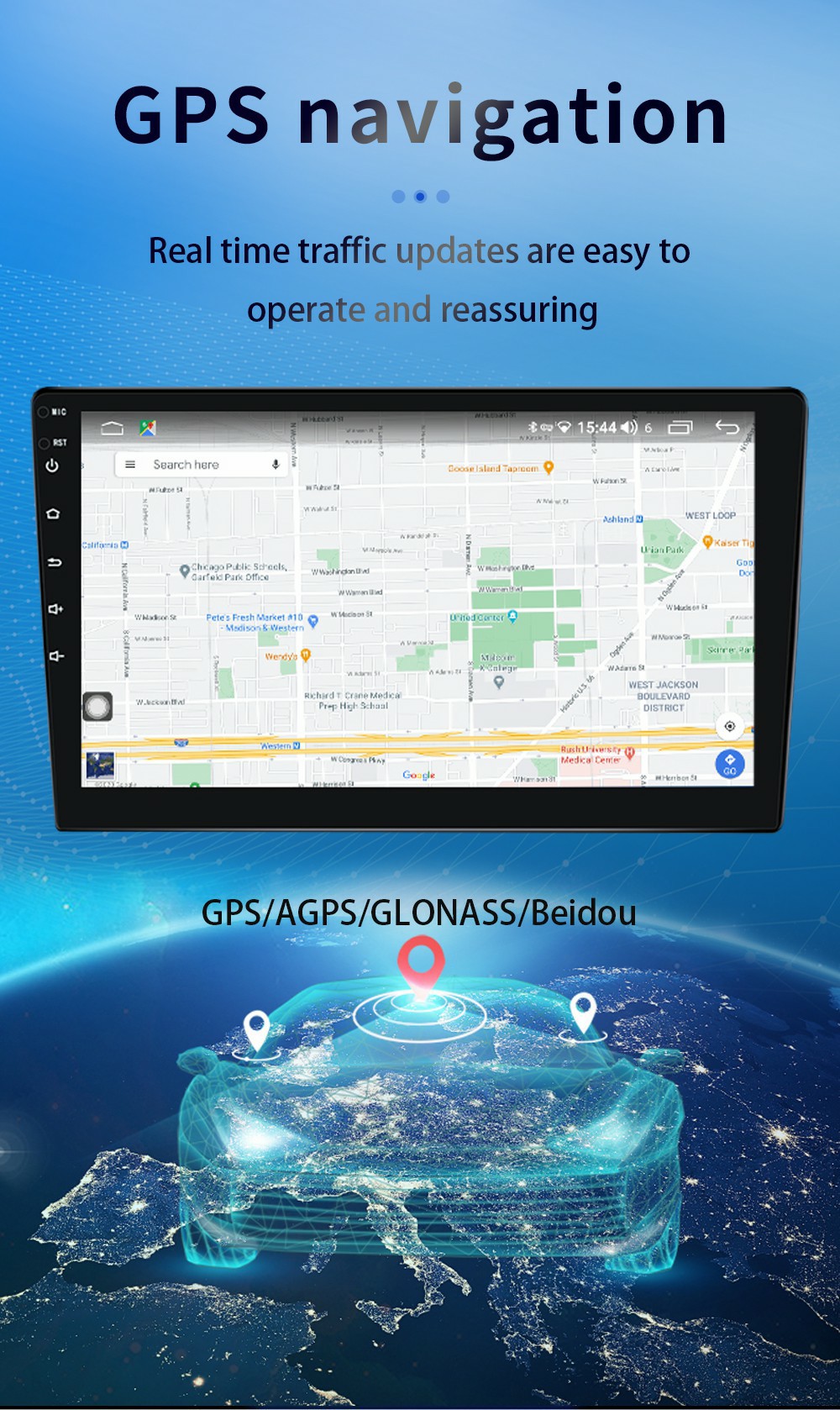 7/9/10 inch Android Multimedia Player GPS WIFI Bluetooth Player Car DVD Auto Radio GPS Map Player