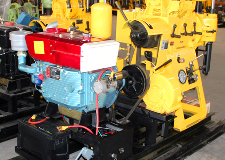 Small Water Well Drilling Rig Rotary Trailer Mounted 300m Depth 37KW Power