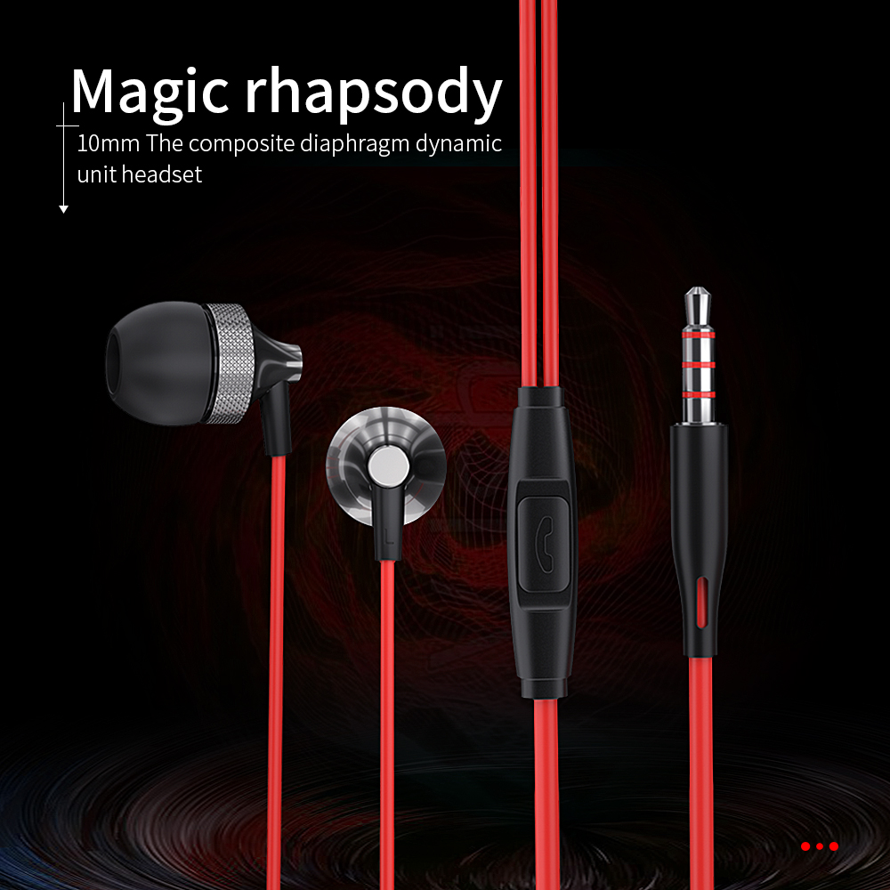 Mobile Handsfree Wired Earphones Waterproof 3.5mm For Mobile Phone