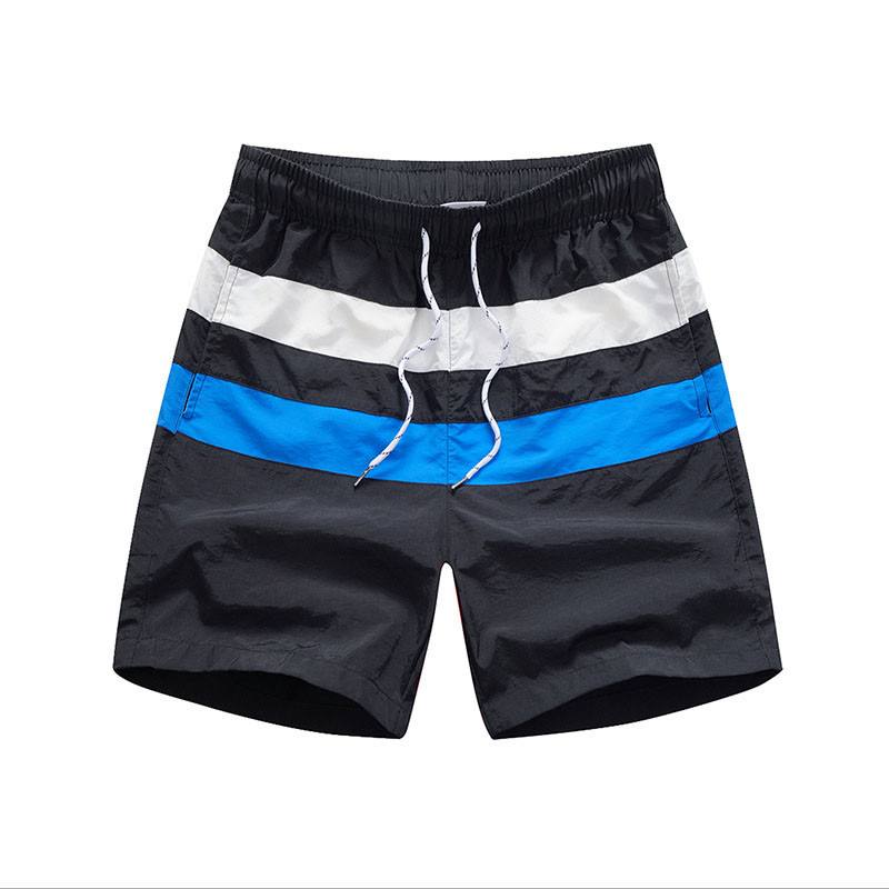Blue White Red Colorblock Casual Beach Surf Shorts Quick Dry Sports Shorts