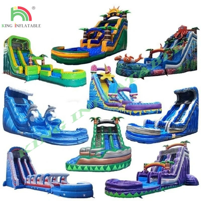 Commercial Waterslide Inflatable Water Slide with Pool