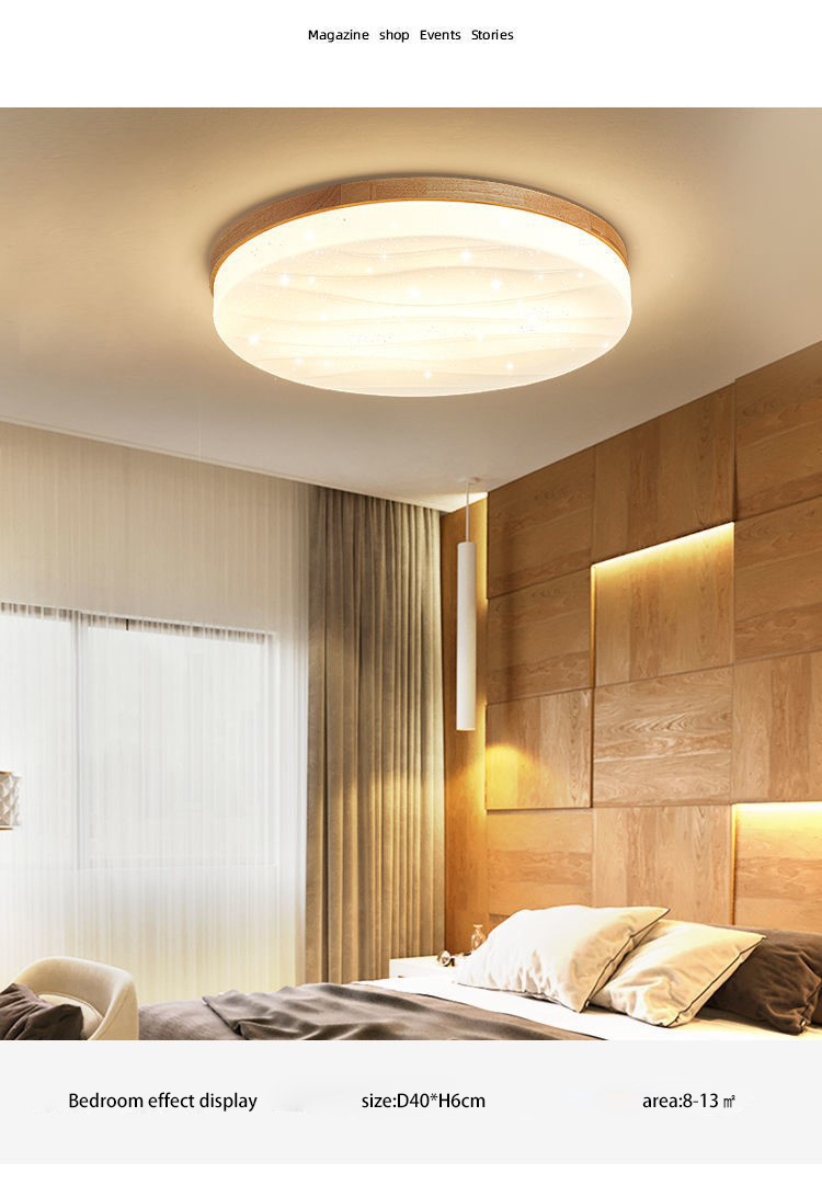 LED Ceiling Lamp Modern Wooden Shining Stars Lampshape Ceiling Lights(WH-WA-60）