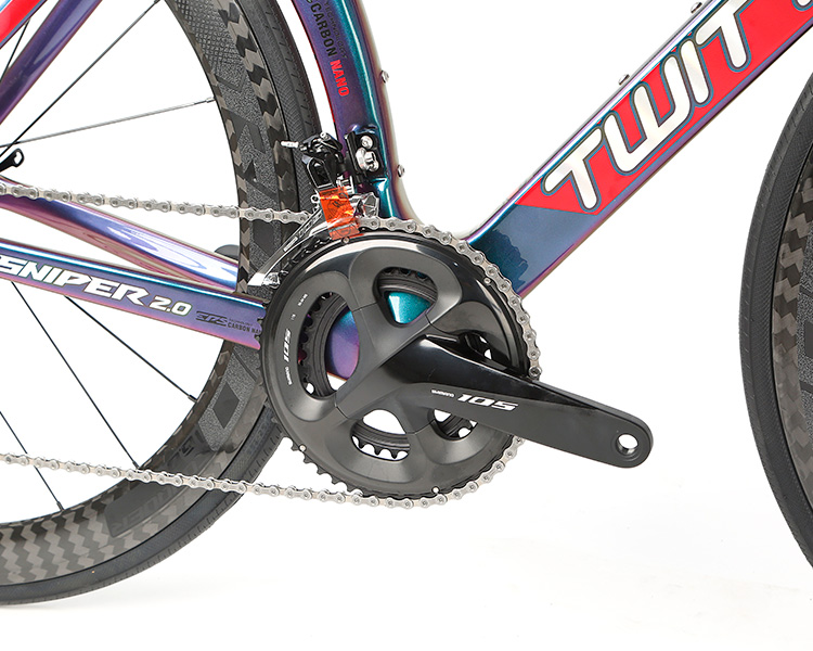 Top Notch Carbon Fiber Road Bike , Mens Carbon Road Bike 7.9kg Net Weight