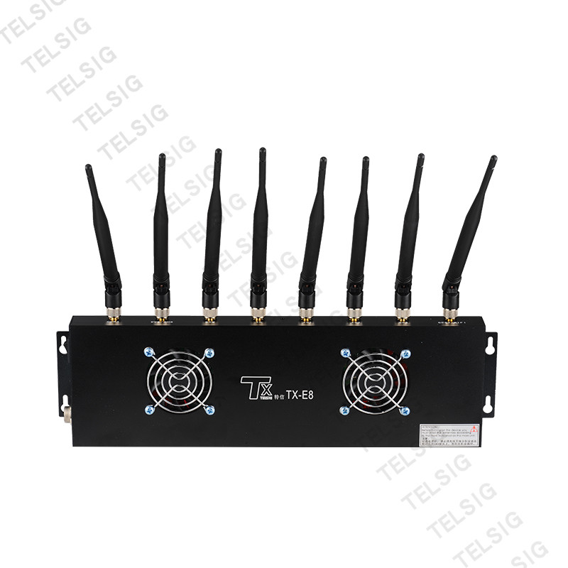 8 Antenna Desktop Gps Signal Blocker , Durable Alluminum Alloy Gsm Gps Jammer