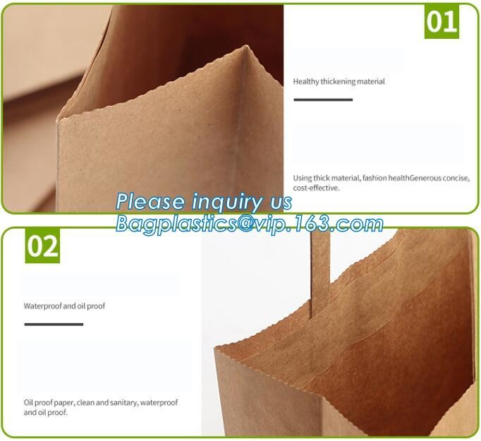 Flower carrier bag with different color customized pot plants kraft paper bag with handle,stamping logo fancy paper flow