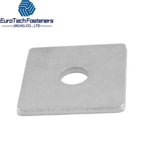 DIN436 M24 Large Square Flat Washers With Round Hole Rectangular Shape