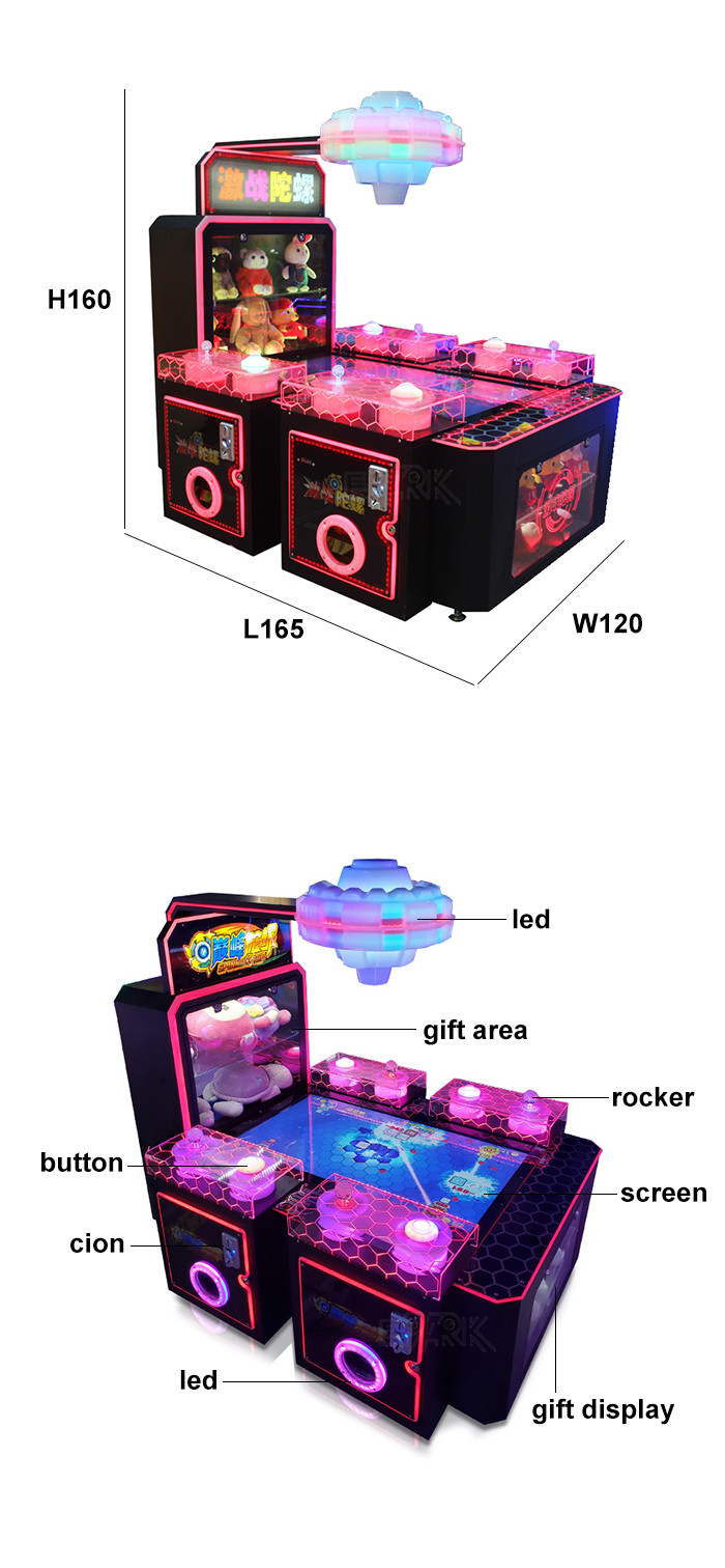 4 Players Peak Gyro Ticket Redemption Game Machine for Amusement Park