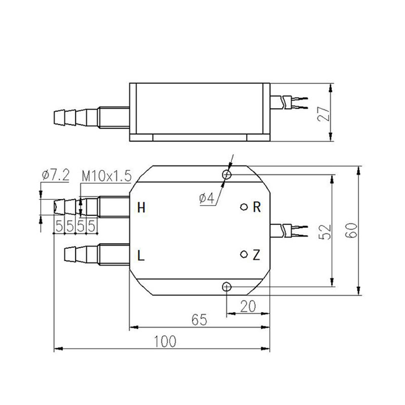 Wind Gas Differential Pressure Sensor IP65 Waterproof High Precision