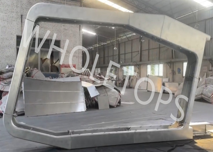 Non Typical Twisted Aluminum Exterior Facade Moisture Proof