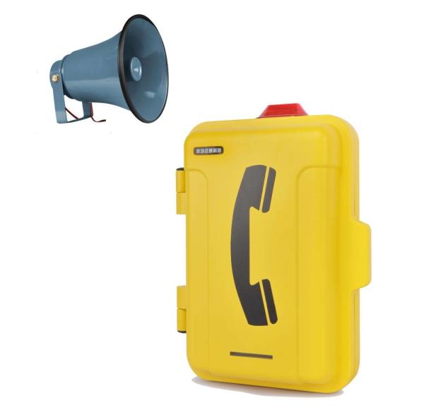IP 68 Waterproof Full Keypad Heavy Duty Telephone VoIP Industrial Analog