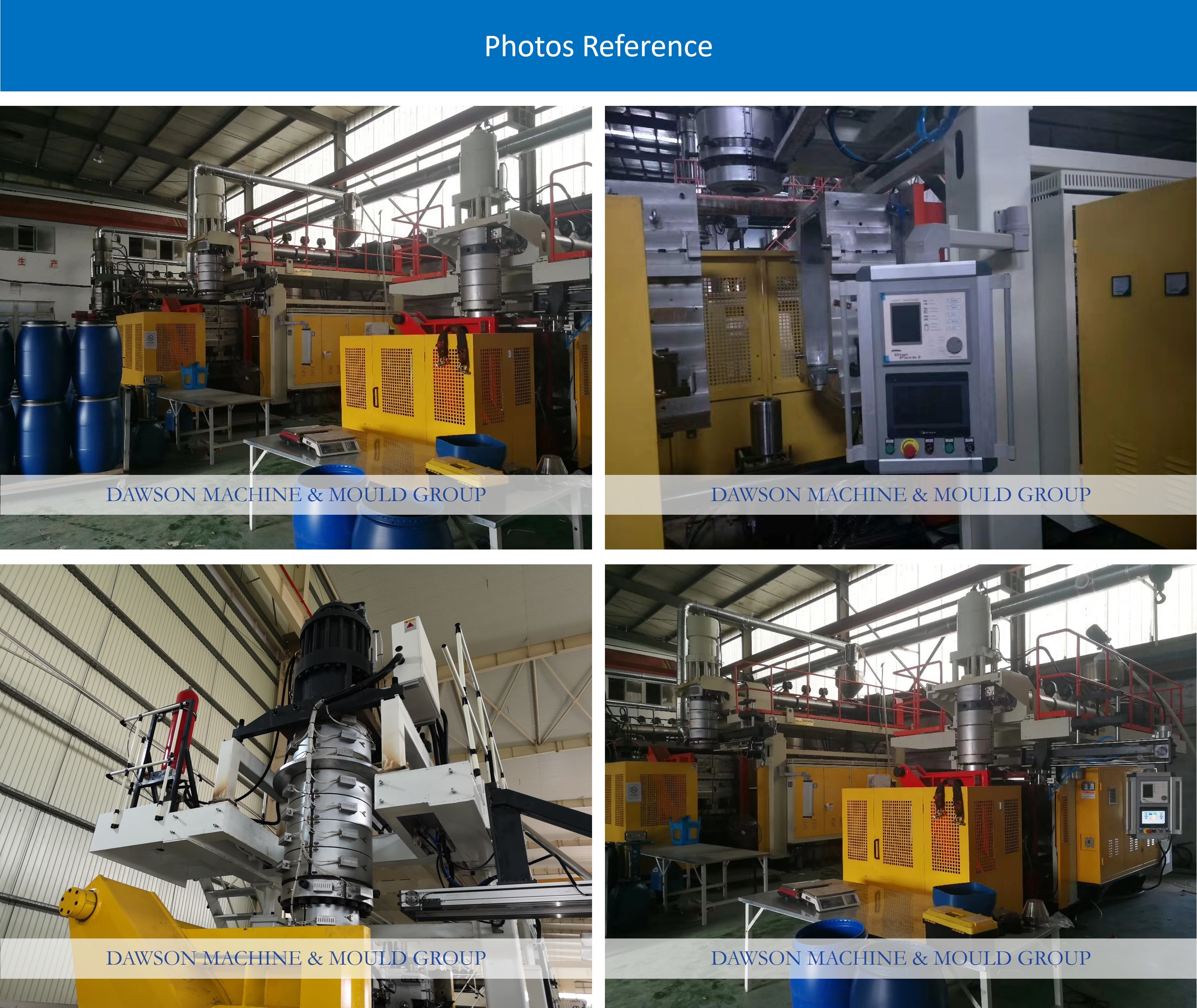 120l 220 Litre Open Top Plastic 55 Gallon Drum Blow Molding Machine