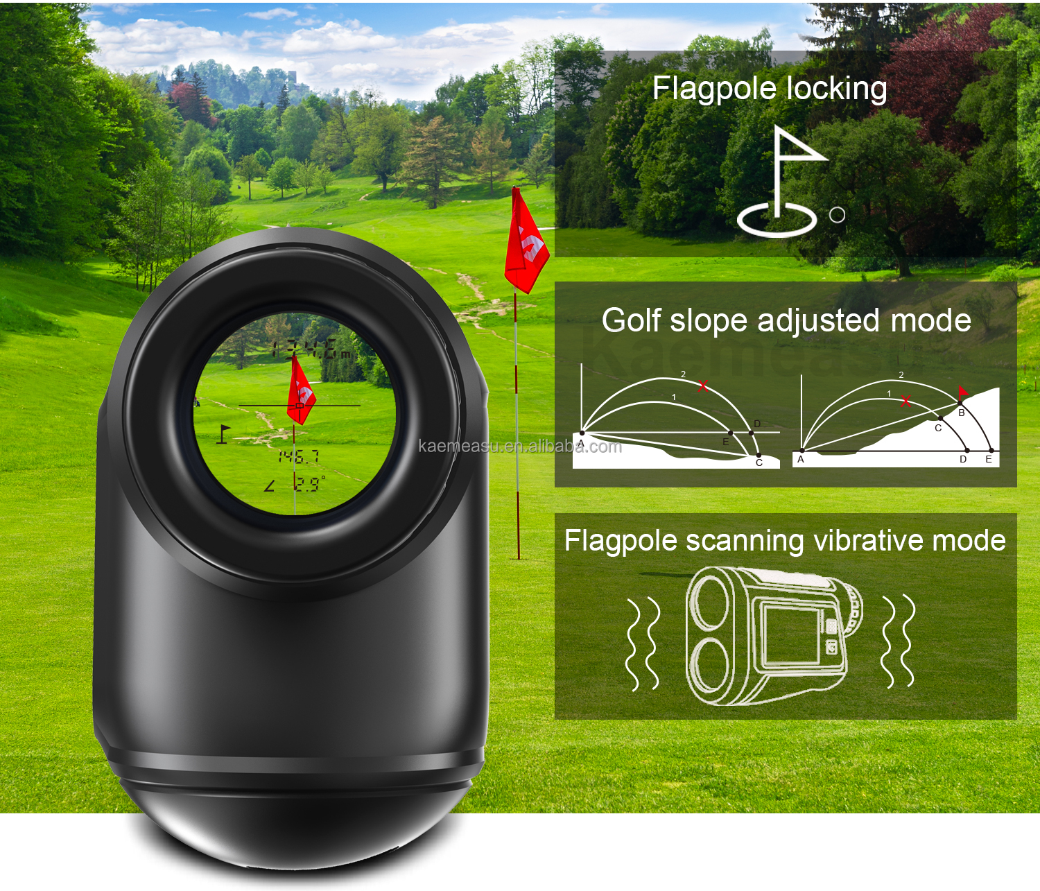 Touch Screen Digital Golf Laser Rangefinder hunting telescope finder laser distance meter