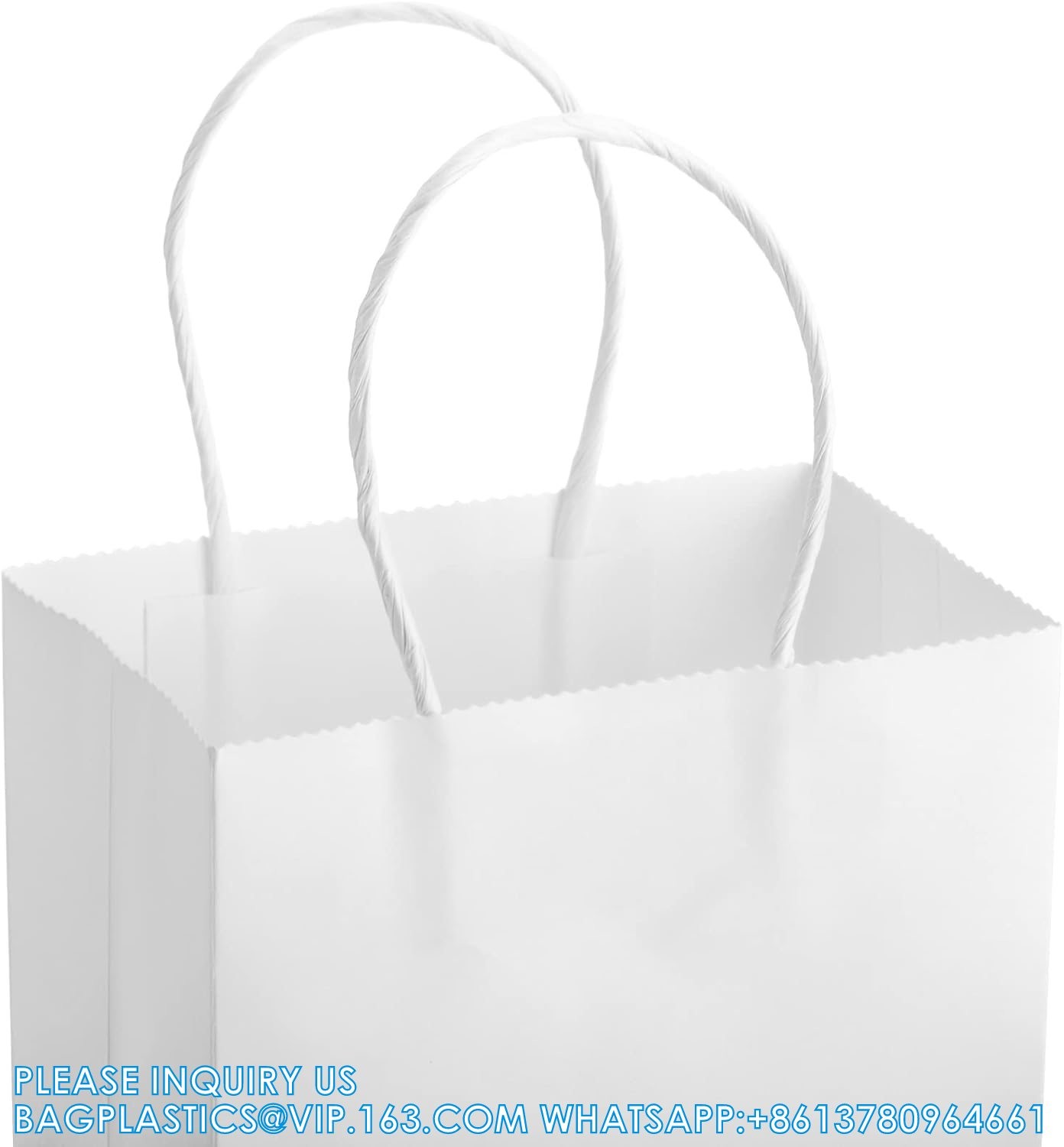 White Paper Wrapping Bags Wine Bags With Handles Bulk Paper Gift Bags Kraft Bags Retail Bags Party Bags