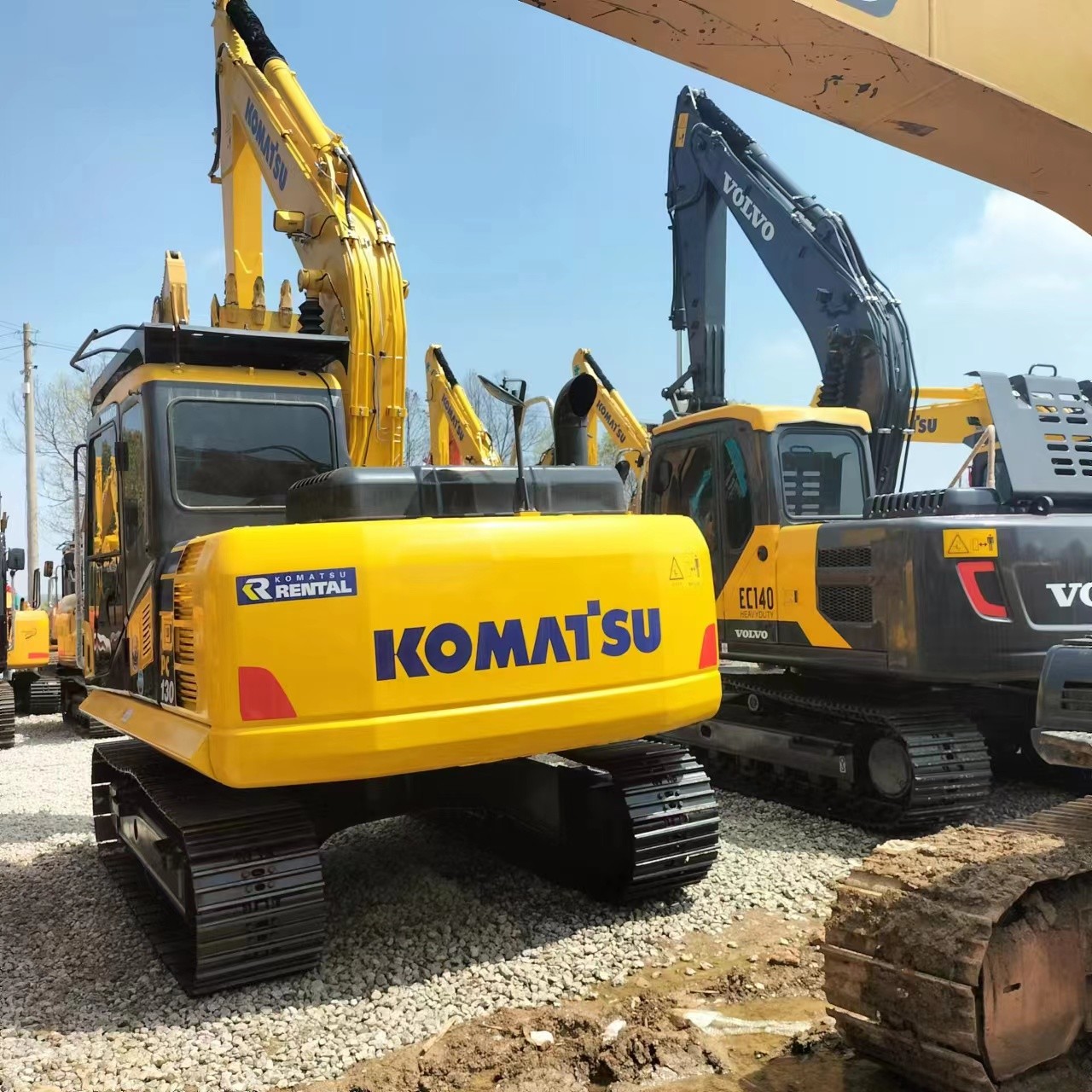 Used Komatsu Excavator PC130 Secondhand 13ton Small Type Crawler Digger